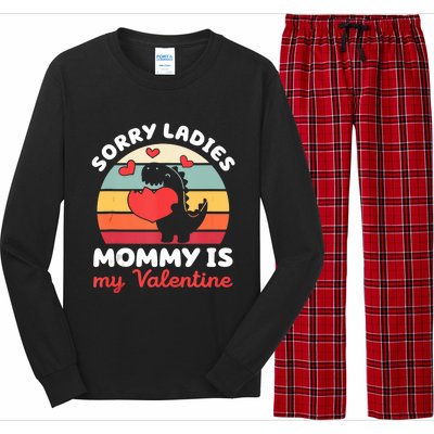 Sorry Ladies Mommy Is My Valentine Valentines Day Cute Gift Long Sleeve Pajama Set