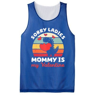 Sorry Ladies Mommy Is My Valentine Valentines Day Cute Gift Mesh Reversible Basketball Jersey Tank