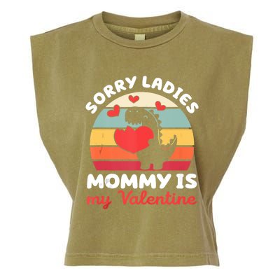 Sorry Ladies Mommy Is My Valentine Valentines Day Cute Gift Garment-Dyed Women's Muscle Tee