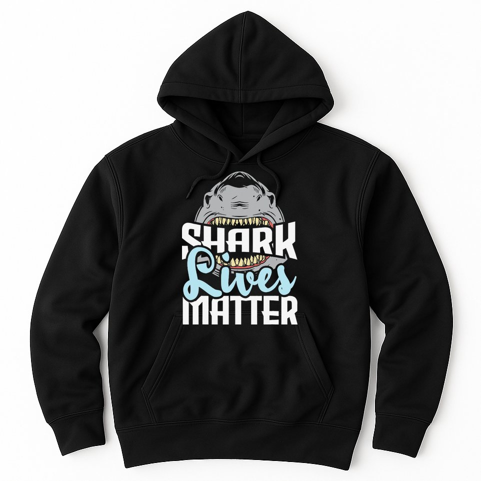 Shark Lives Matter Wildlife Marine Biologist Shark Lovers Hoodie