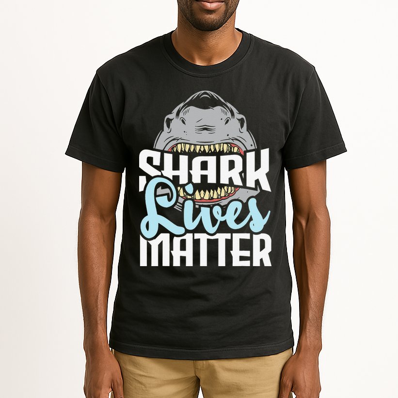 Shark Lives Matter Wildlife Marine Biologist Shark Lovers Tall T-Shirt