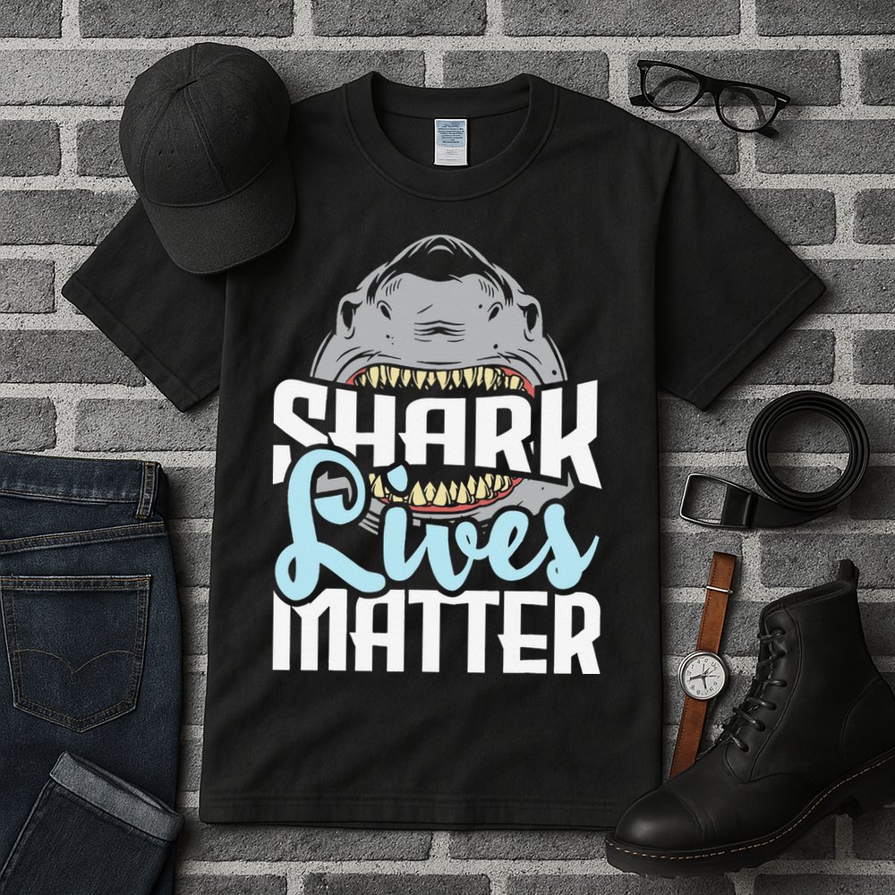 Shark Lives Matter Wildlife Marine Biologist Shark Lovers Tall T-Shirt