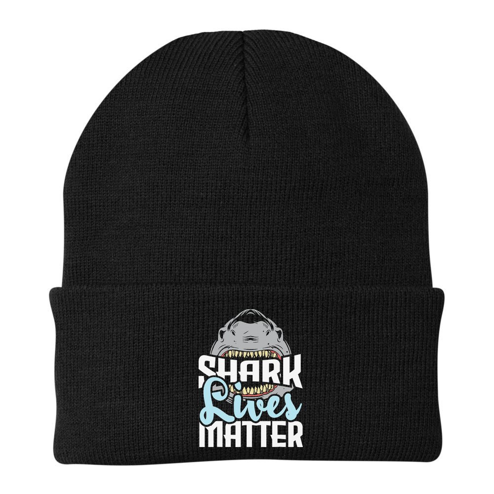 Shark Lives Matter Wildlife Marine Biologist Shark Lovers Beanie