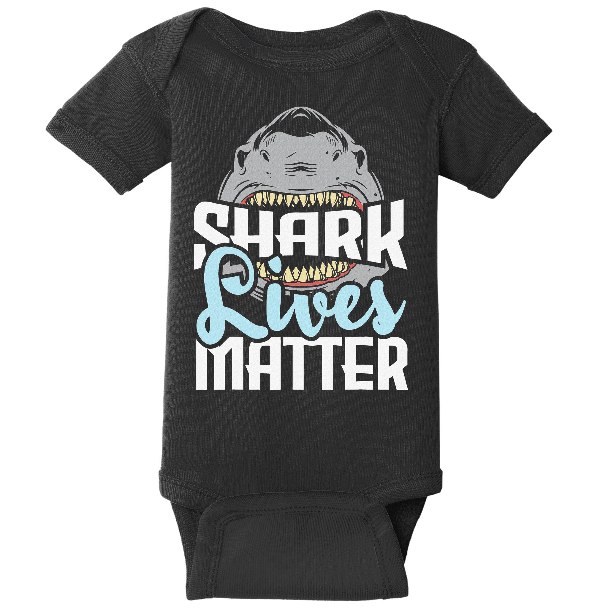 Shark Lives Matter Wildlife Marine Biologist Shark Lovers Baby Bodysuit