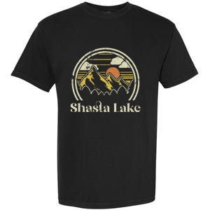 Shasta Lake Mountains California Hiking Outdoors Retro Garment-Dyed Heavyweight T-Shirt