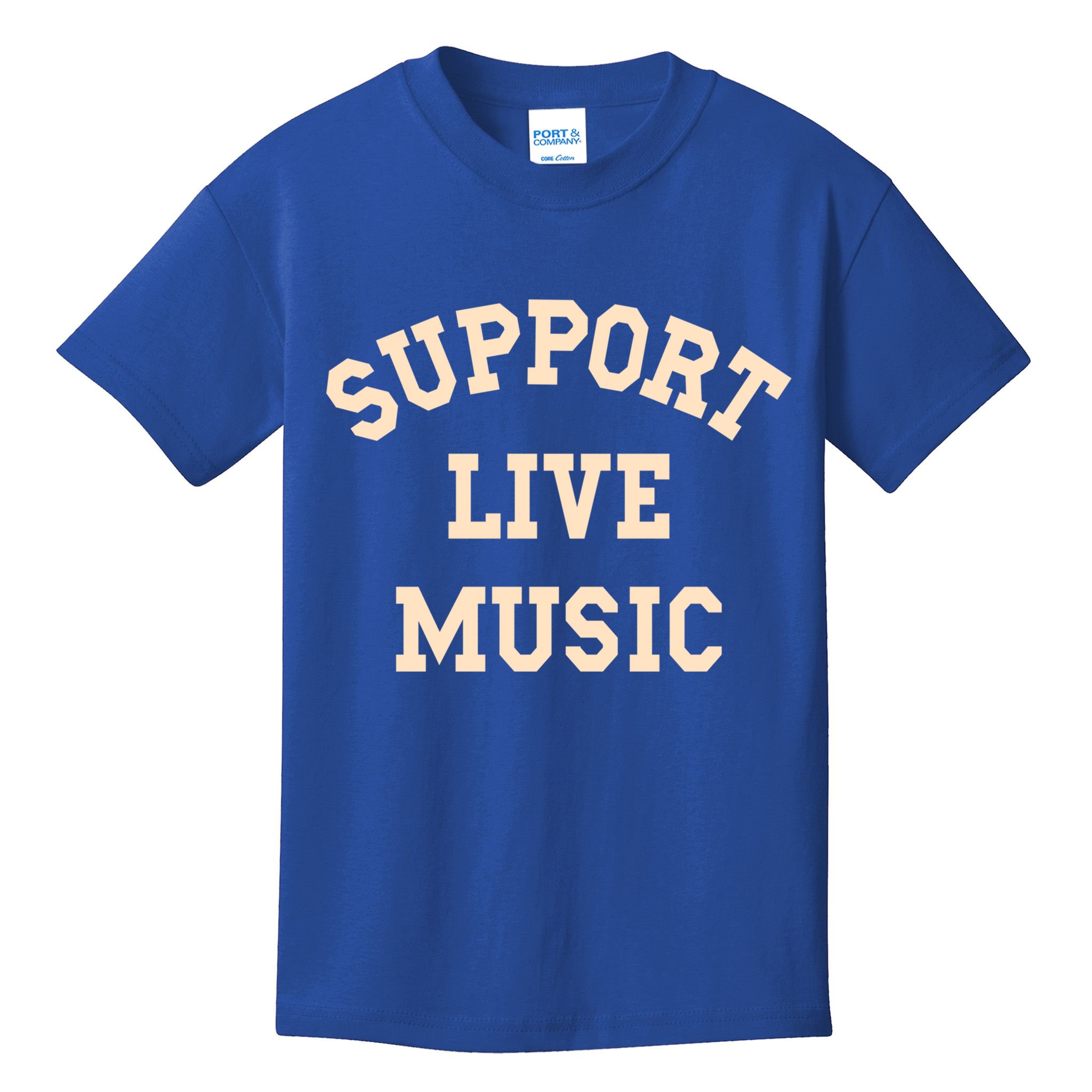 Support Live Music Musicians Concertgoers Music Lovers Gift Kids T-Shirt
