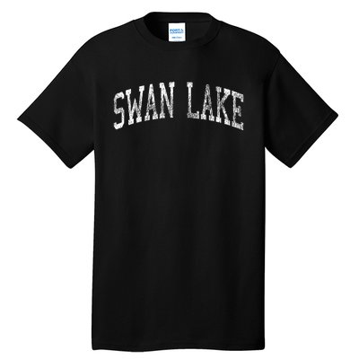 Swan Lake Montana Mt Vintage Athletic Sports Design Tall T-Shirt