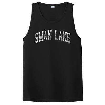 Swan Lake Montana Mt Vintage Athletic Sports Design PosiCharge Competitor Tank