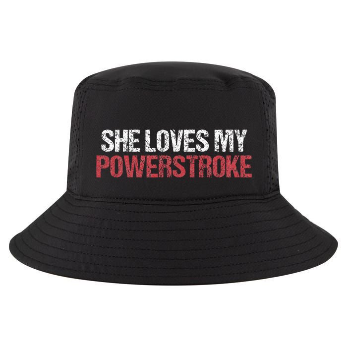 She Loves My Powerstroke Cool Comfort Performance Bucket Hat