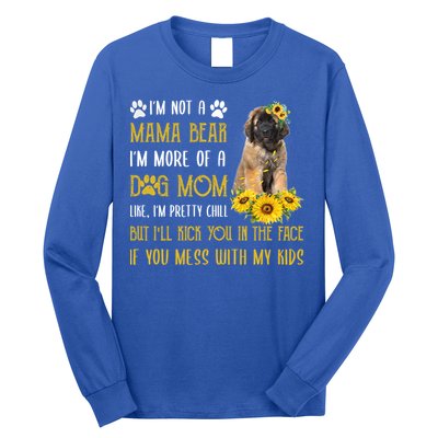 Sunflower Leonberger Mom Mothers Day Dog Mom Gift Long Sleeve Shirt