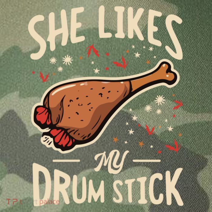 She Likes My Drum Stick Funny Thanksgiving Legacy Tie Dye Trucker Hat