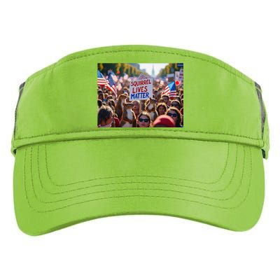 Squirrel Lives Matter Justice For Peanut The Squirrel Adult Drive Performance Visor