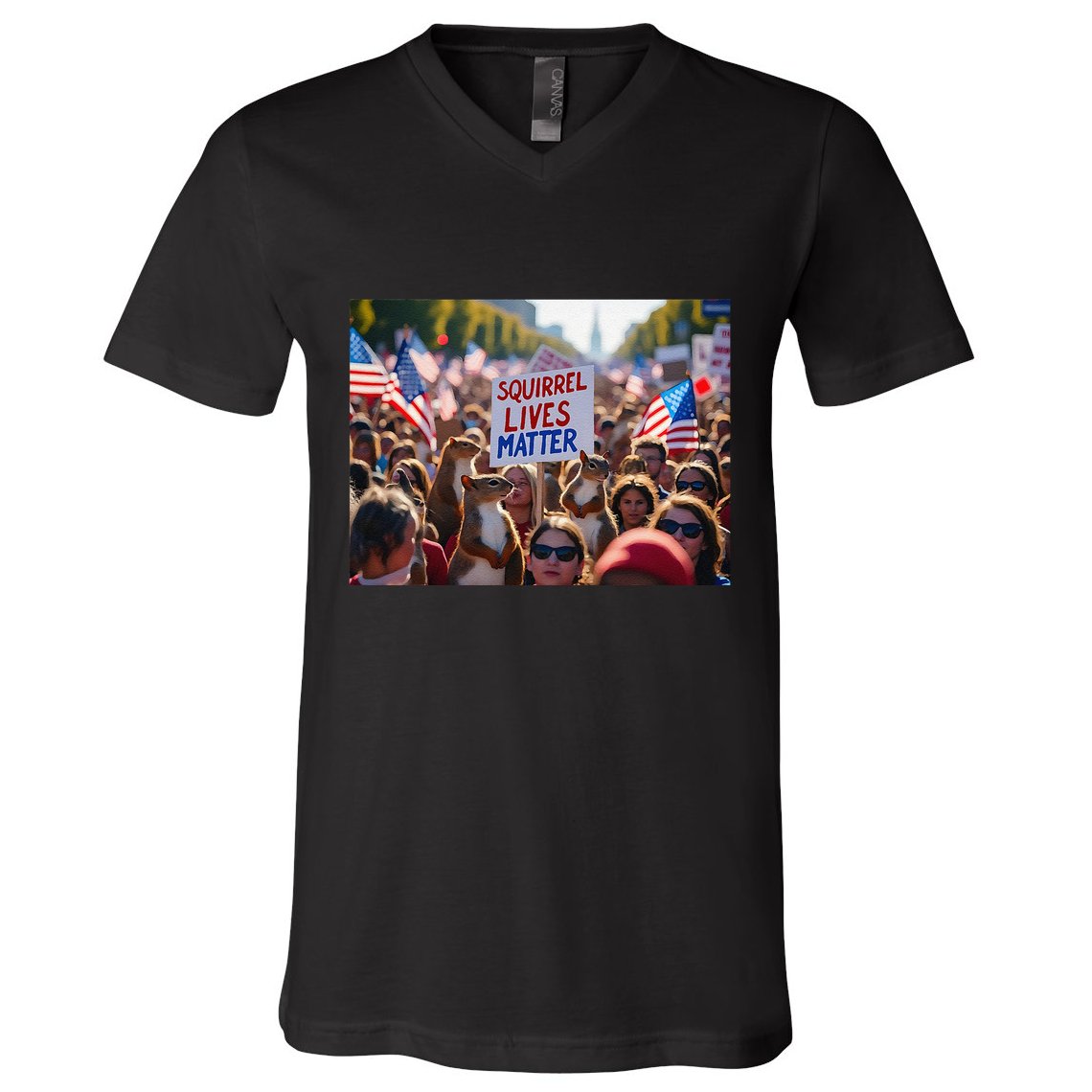 Squirrel Lives Matter Justice For Peanut The Squirrel V-Neck T-Shirt