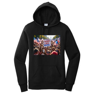Squirrel Lives Matter Justice For Peanut The Squirrel Women's Pullover Hoodie