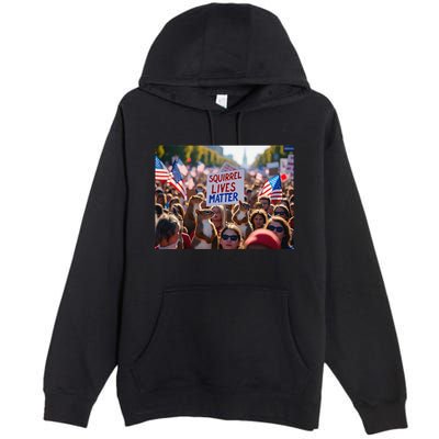 Squirrel Lives Matter Justice For Peanut The Squirrel Premium Pullover Hoodie