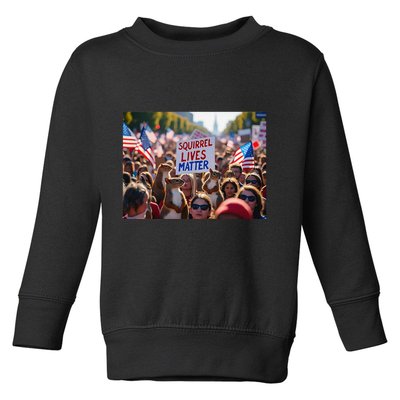 Squirrel Lives Matter Justice For Peanut The Squirrel Toddler Sweatshirt
