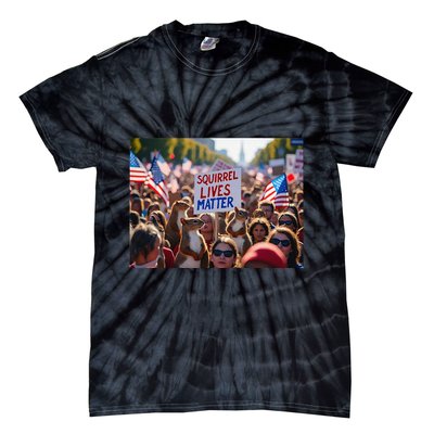 Squirrel Lives Matter Justice For Peanut The Squirrel Tie-Dye T-Shirt