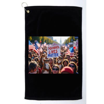 Squirrel Lives Matter Justice For Peanut The Squirrel Golf Towel