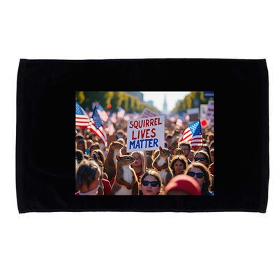 Squirrel Lives Matter Justice For Peanut The Squirrel Microfiber Hand Towel