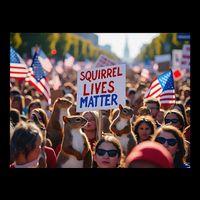 Squirrel Lives Matter Justice For Peanut The Squirrel Visor