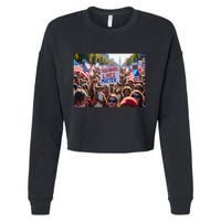 Squirrel Lives Matter Justice For Peanut The Squirrel Cropped Pullover Crew
