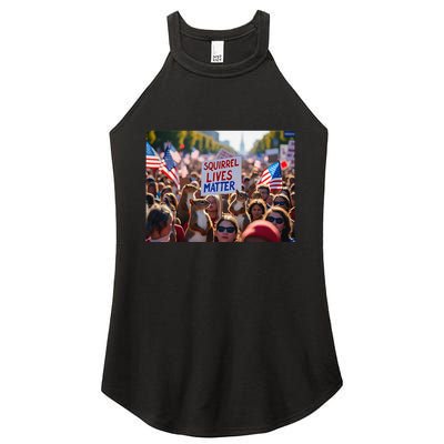 Squirrel Lives Matter Justice For Peanut The Squirrel Women's Perfect Tri Rocker Tank