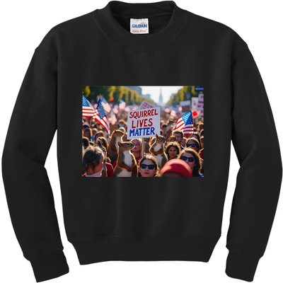 Squirrel Lives Matter Justice For Peanut The Squirrel Kids Sweatshirt