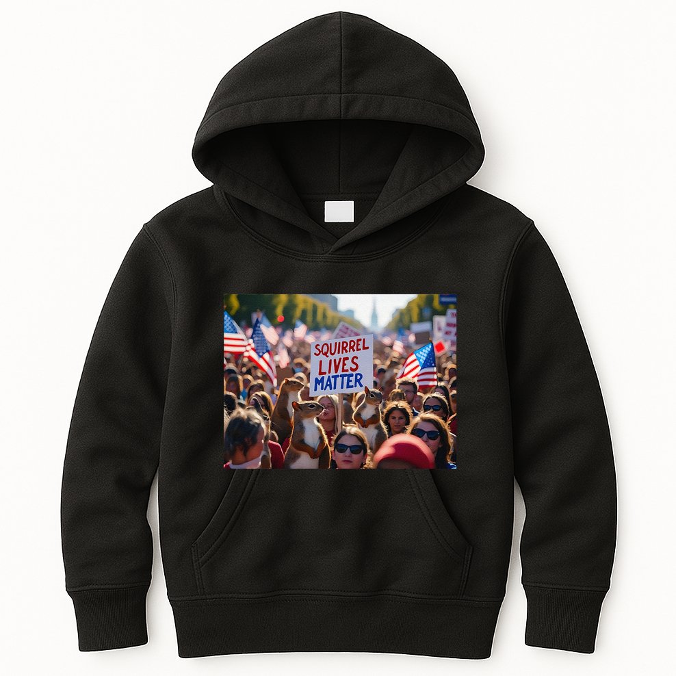 Squirrel Lives Matter Justice For Peanut The Squirrel Kids Hoodie