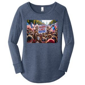 Squirrel Lives Matter Justice For Peanut The Squirrel Women's Perfect Tri Tunic Long Sleeve Shirt