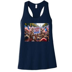 Squirrel Lives Matter Justice For Peanut The Squirrel Women's Racerback Tank