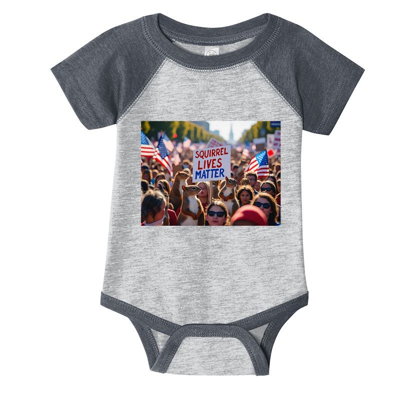 Squirrel Lives Matter Justice For Peanut The Squirrel Infant Baby Jersey Bodysuit