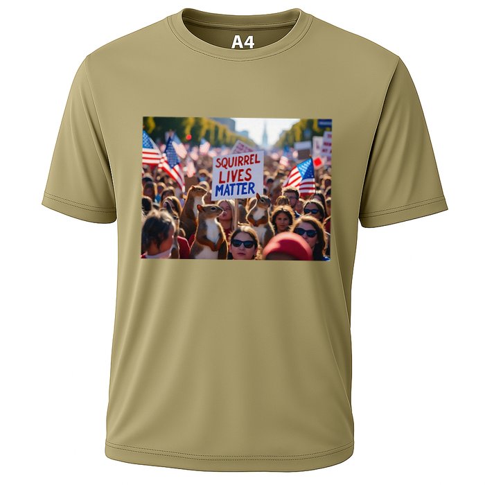 Squirrel Lives Matter Justice For Peanut The Squirrel Cooling Performance Crew T-Shirt