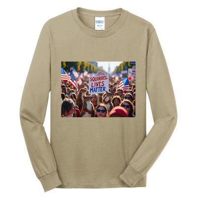 Squirrel Lives Matter Justice For Peanut The Squirrel Tall Long Sleeve T-Shirt