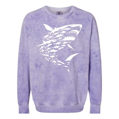 Shark Lover Marine Biology Animal Science Colorblast Crewneck Sweatshirt