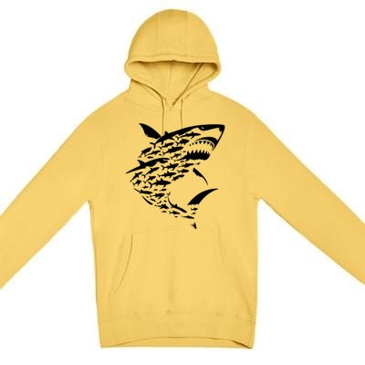 Shark Lover Marine Biology Animal Science Premium Pullover Hoodie