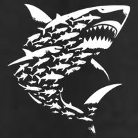 Shark Lover Marine Biology Animal Science 7 Panel Mesh Trucker Snapback Hat
