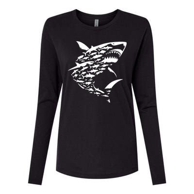 Shark Lover Marine Biology Animal Science Womens Cotton Relaxed Long Sleeve T-Shirt