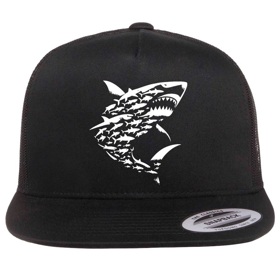 Shark Lover Marine Biology Animal Science Flat Bill Trucker Hat