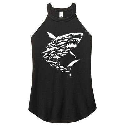 Shark Lover Marine Biology Animal Science Women's Perfect Tri Rocker Tank