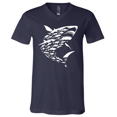 Shark Lover Marine Biology Animal Science V-Neck T-Shirt