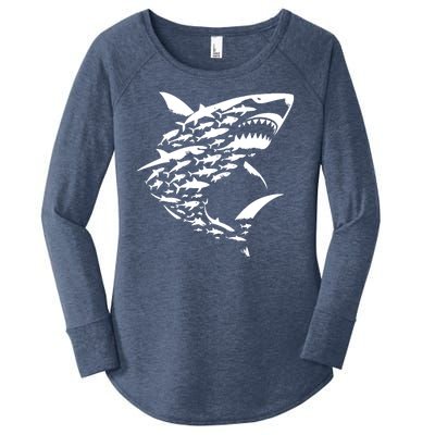 Shark Lover Marine Biology Animal Science Women's Perfect Tri Tunic Long Sleeve Shirt