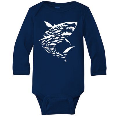 Shark Lover Marine Biology Animal Science Baby Long Sleeve Bodysuit