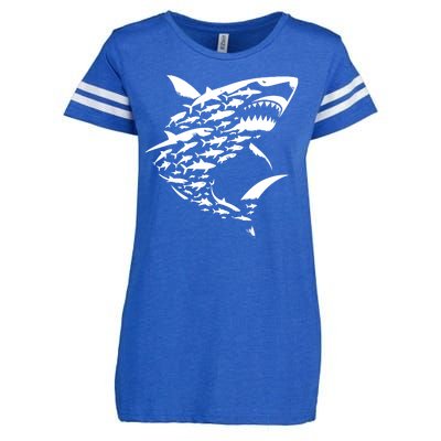 Shark Lover Marine Biology Animal Science Enza Ladies Jersey Football T-Shirt