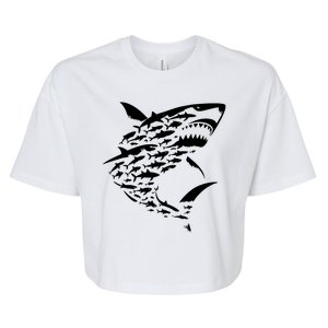 Shark Lover Marine Biology Animal Science Bella+Canvas Jersey Crop Tee