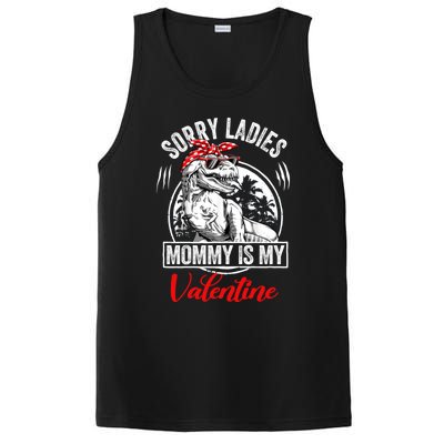 Sorry Ladies Mommy Is My Valentines T Rex Dinosaur Cute Gift PosiCharge Competitor Tank