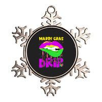 Sexy Lip Mardi Gras Drip Fat Tuesday Party Gift Metallic Star Ornament