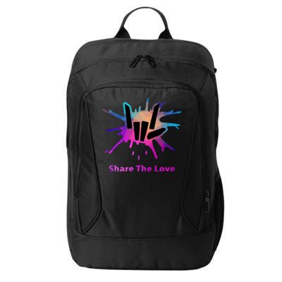 Share Love Merch For Kids And Young City Backpack