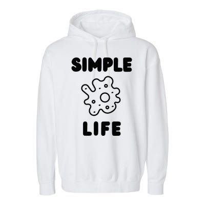 Simple Life Minimalist Inspirational Garment-Dyed Fleece Hoodie