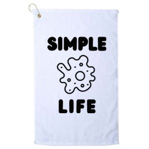 Simple Life Minimalist Inspirational Platinum Collection Golf Towel