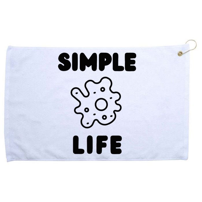 Simple Life Minimalist Inspirational Grommeted Golf Towel